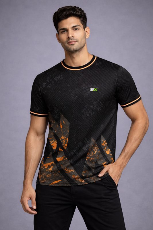 Men’s Black Performance Activewear T-Shirt