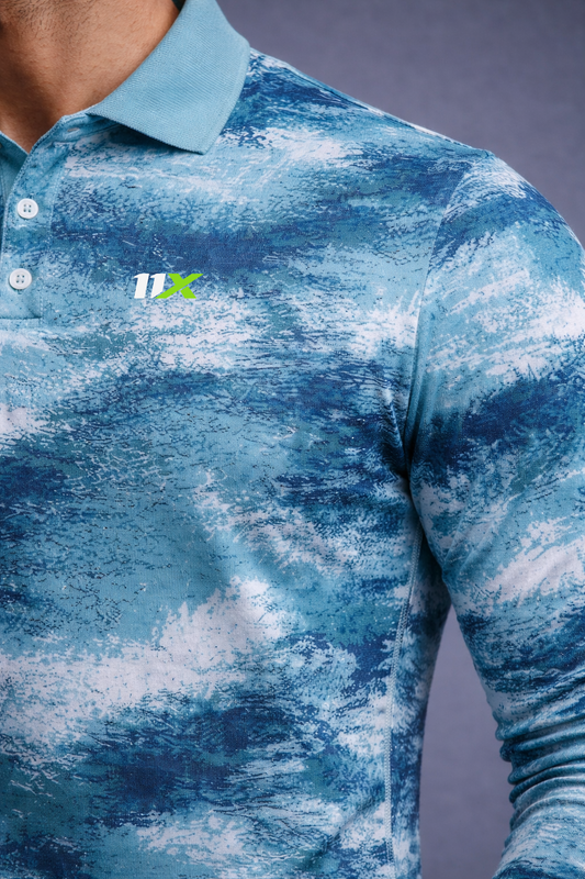 Men's Performance Polo Full Sleeve T-Shirt