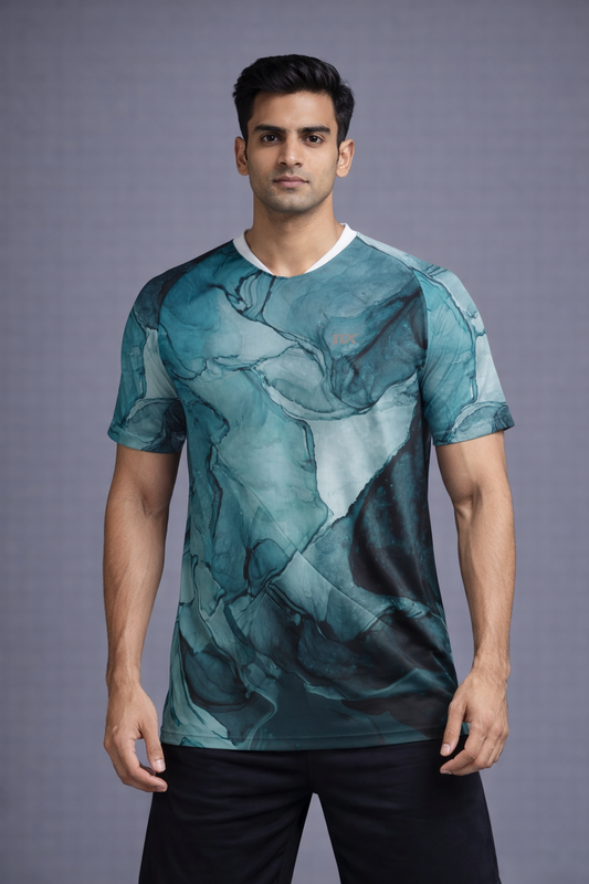Aqua Marble Performance T-Shirt for Men